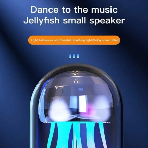 Bluetooth Speaker Mechanical Motion Jellyfish Lights - Picture 6 of 16